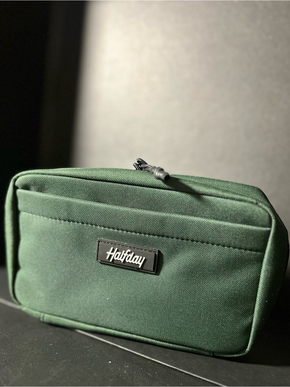 Halfday Forest Green Travel Organizer Pouch Tech Toiletry Bag
